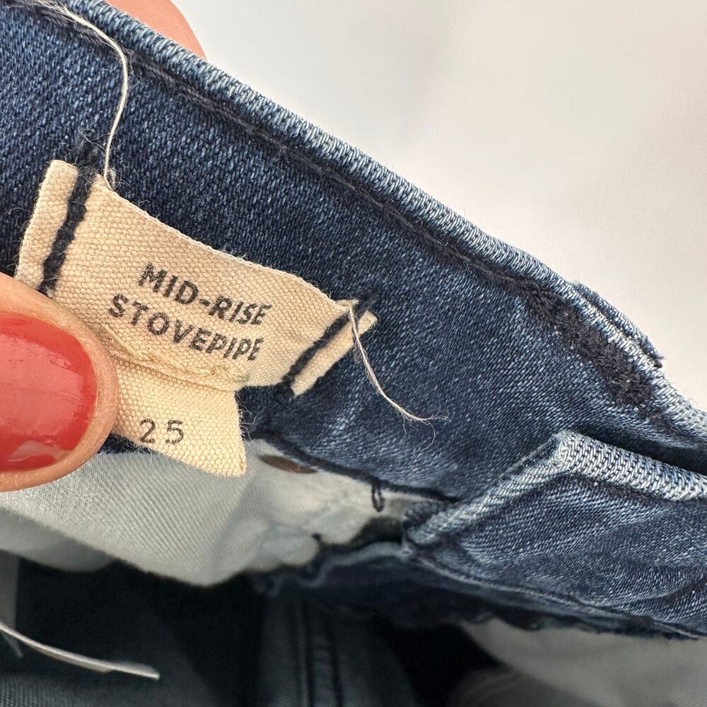 MADEWELL Mid-Rise Stovepipe Jeans in Dahill Wash // 25 - Picture 7 of 12
